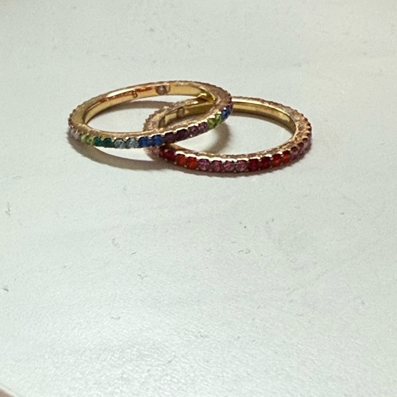 Kate Spade Rainbow Ring Set - sz 5 - Picture 3 of 3